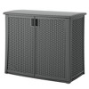 Suncast Lockable Outdoor 2-Door Cabinet Deck Box with Adjustable Shelf for Lawn, Garden, Patio, & Pool Accessory Storage, Cool Gray - 2 of 4
