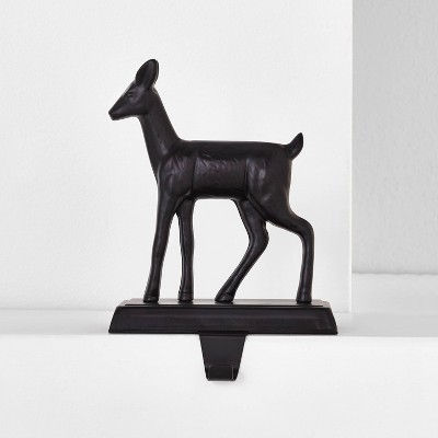 Metal Doe Stocking Holder Black - Wondershop™