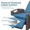 Okak 90-150° Patio Recliner Chair with Adjustable Footrest&Rattan Frame,Outdoor Lounge Chair Accent Chair with Side Table,350lbs Max - 2 of 4