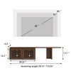 LOVSON 78.7"-110"Extendable TV Media Console for Up to 55+ Inch,  Modern TV Stand, Entertainment Center with Storage, for Living Room,Walnut - 3 of 4