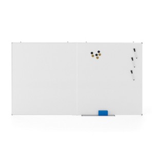 Flash Furniture HERCULES Commercial Whiteboard, Aluminum Magnetic Dry Erase Board with Wall Mount, Marker Tray, Eraser, 3 Markers, 6 Magnets - 1 of 4