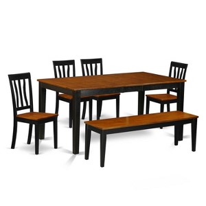 Coastal Cottage Dining Set - Table & Chairs for Home Kitchen Decor - 1 of 4