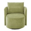 NicBex 29.9" Modern Swivel Accent Chair, 360° Rotating Barrel Armchair with Curved Upholstery for Living Room & Bedroom Accent Chair - 3 of 4