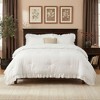 Ruffle Comforter Set, Soft Washed Microfiber Lightweight & Fluffy All-Season Ruffled Bedding Comforter Set - 2 of 4