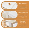 NicBex 55 Inch Rectangle Dining Table,Modern Kitchen Table with MDF Tabletop and Metal Legs for 4 to 6 - 4 of 4