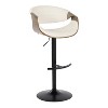 LumiSource Set of 2 Symphony Adjustable Barstools PU - 2 of 4