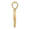 Black Bow Jewelry 14k Two Tone Gold Grace Collection 15mm Heart Initial I Pendant - 2 of 4