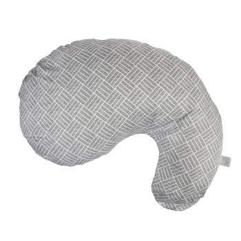 Boppy Cuddle Pillow with Gray Basket Weave Cover