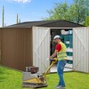 Outdoor Storage Shed, Large Garden Shed,Large Metal Tool Sheds with Sloping Roof and Vents,Updated Reinforced and Lockable Doors Frame Metal Storage - 2 of 4