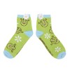 Shrek Characters & 3D Flowers Women's 3-Pair Casual Quarter Crew Ankle Socks - 2 of 4