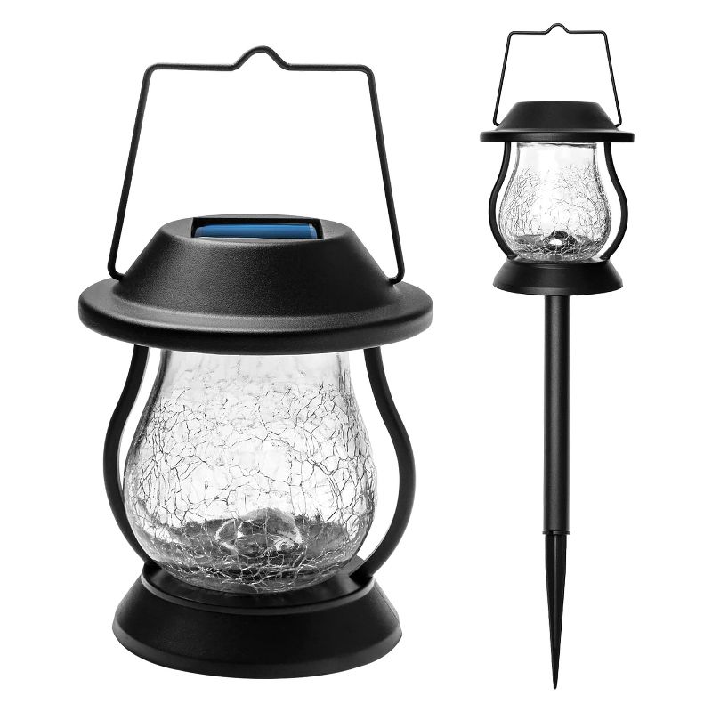 Landia Home® Barn Home Collection 10-Lumen Solar Stainless Steel Pathway Lanterns, 2 Pack, 1 of 10