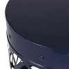 CAVINAS 16"/18"Hollow Open Curved Outdoor End Table,Set of 2,Cylindrical Iron Side Table for Patio,Outdoor Furniture,Indoor&Outdoor Table - 3 of 4