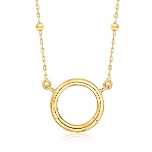 Pure Collection by Ross-Simons Italian 14kt Yellow Gold Charm-Compatible Beaded Station Necklace - 1 of 4