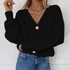 Fall Women's Crochet Cardigan Lightweight Duster Long Sleeve Hollow Out Kint Outwear Sweater - 4 of 4