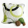 Slickblue Quilted Decorative Pillow Cushion 19.7"x19.7" by Laiquendi - Soft Cotton Fabric, Down Alternative Fill - 4 of 4