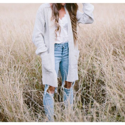 Women's Cozy Knit Casual Friday Cardigan - Hem & Thread