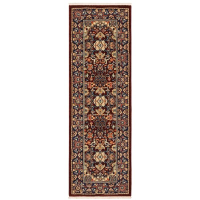 Oriental Weavers Lilihan 2062R Red/ Blue Indoor Area Rug - 2' x 6'
