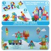 Joyfy 110PCS Magnetic Tiles with Vehicle, 3D Magnet Building Blocks Set Construction STEM Educational Toy for 3 4 5 6 7 8 Year Old Kids Birthday Gift - 4 of 4