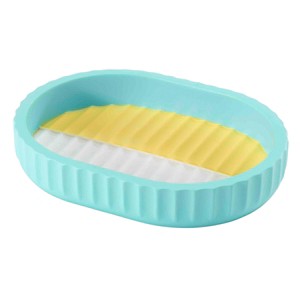 Izod Clubhouse Stripe Aqua Soap Dish - 1 of 3