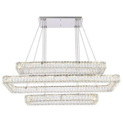 Elegant Lighting Monroe 3 - Light Pendant in  Chrome