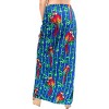 LA LEELA Women's Beach Bikini Swimwear Swim Cover Up Wrap Summer Wraps Swimsuit Beachwear Sarong Coverups Skirts for Women One Size Blue,Floral - 2 of 4