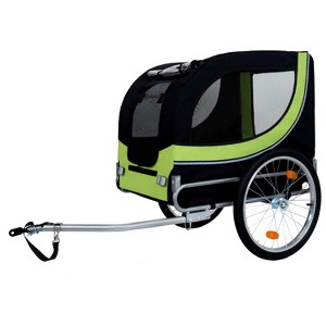 Large Folding Bike Trailer for Dogs ¨C 66LB Capacity All-Terrain Pet Carrier, Durable Steel Frame for Cycling, Jogging, Camping & Outdoor Adventures - 1 of 4