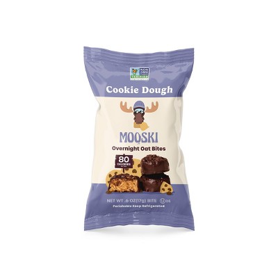 Mooski Overnight Oat Bites Cookie Dough - 3.6oz/6ct