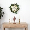 Nearly Natural 23” Magnolia, Eucalyptus and Berries Artificial Wreath - image 4 of 4