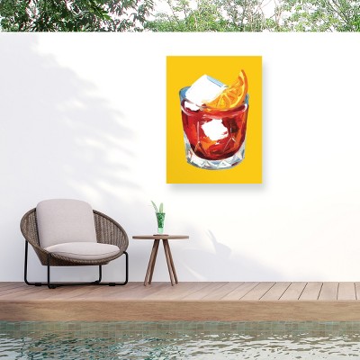 Trademark Fine Art - Alice Straker  Negroni On Sunshine Matted Framed Art