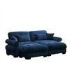 NicBex Couches for Living Room Oversized 2-Seater Sofa Couch Comfort Velvet Upholstered Sofa With Pillows and Bolstered Armrests for Bedroom - 3 of 4