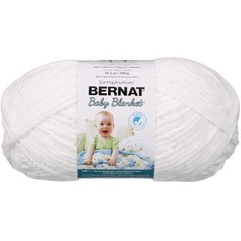 Bernat Baby Blanket Yarn, Baby Yellow, 3.5oz(100g), Super Bulky, Polyester  