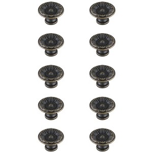 Elegant Lighting Corio 1.1Inch Diameter Antique Bronze Mushroom Knob Multipack (Set of 10) - 1 of 4