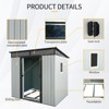 6ft x 5ft Outdoor Metal Storage Transparent plate - 4 of 4