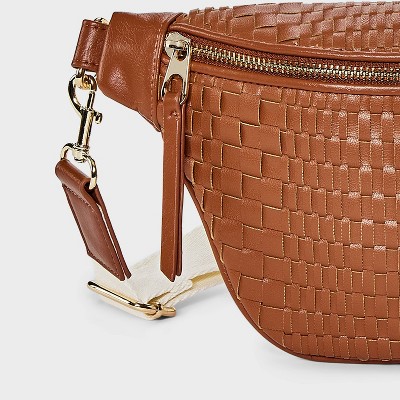 Universal Thread Woven Modern Belt Handbag - Universal Thread™ Brown — фото 5