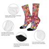 Modern Rainbow Colorful Women Printed Crew Socks Funny Funky Socks Soft Polyester Novelty Gifts for Artists Men - 4 of 4