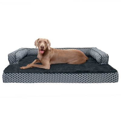 FurHaven Plush & Decor Comfy Couch Memory Foam Sofa-Style Dog Bed