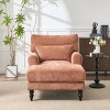 Modern Fabric Upholstered Chaise Lounge Chair,Accent Chair with Cushion and Wood Frame for Living Room,Indoor Lounge Sofa Chair-Koiai - 2 of 4