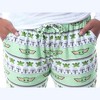 Star Wars Womens' The Mandalorian Baby Yoda Grogu Ugly Sweater Pajama Pants Green - 3 of 4