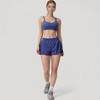 Anna-Kaci Active Women's High Waist Running Shorts with Built-In Liner and Side Pockets for Storage - 4 of 4