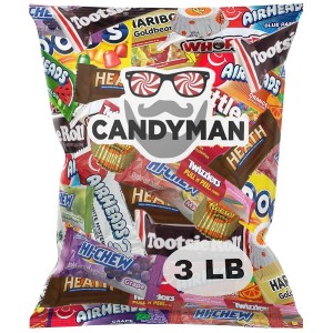 CANDYMAN (3 LBS) Chocolate Candy Bundle with Mixed Fun and Mini Sized Individually Wrapped Treats - 1 of 4