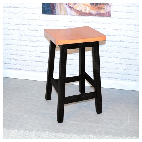 24 Caileen Copper Top Counter Stool Black Carolina Chair And Table