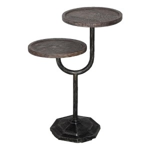 Moti Bayside Bayside Jensen Oak Side Tray-Top Tables Dark Brown - 1 of 1