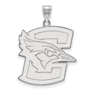 Black Bow Jewelry 10k White Gold Creighton Bluejays NCAA Extra Large Pendant - 1 of 3