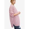 ellos Plus Size Breezy Cotton Henley Tunic - 3 of 4