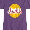 Girls' - Barbie - Sunburst Logo Fitted Short Sleeve Graphic T-Shirt - 2 of 4