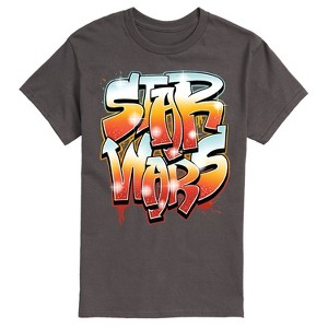 Men's - Star Wars - Airbrush Graffiti Logo Short Sleeve Graphic T-Shirt - 1 of 4