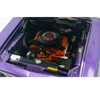 1971 Plymouth Barracuda Violet Metallic and White with White Vinyl Top Limited Edition 1/18 Diecast Model Car by ACME - 2 of 4