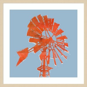 Amanti Art Rusty Windmill I by Jacob Green Wood Framed Wall Art Print - 1 of 4