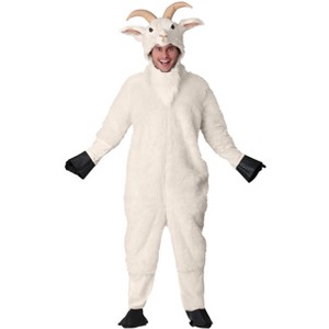 HalloweenCostumes.com 2X   Plus Size Mountain Goat Costume for Adults, Natural - 1 of 2