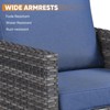 Buenhomino 6-Seater Outdoor Sectional Sofa L Shaped Couch Patio Conversation Furniture Set, Wicker Patio Sectional Sofa with Removable Cushion - 4 of 4